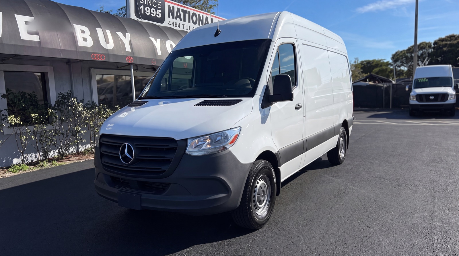 Cargo van on the National Car Store lot in West Palm Beach